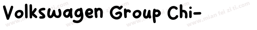 Volkswagen Group Chi字体转换